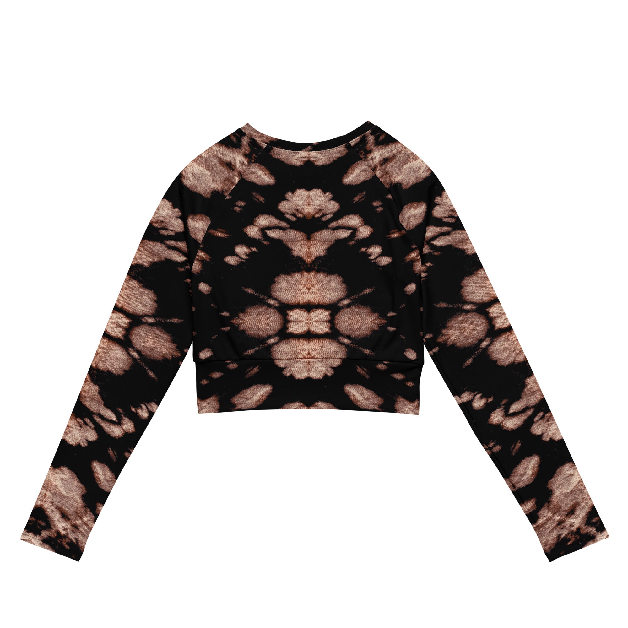 Tie Dye Recycled long-sleeve crop top