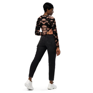 Tie Dye Recycled long-sleeve crop top