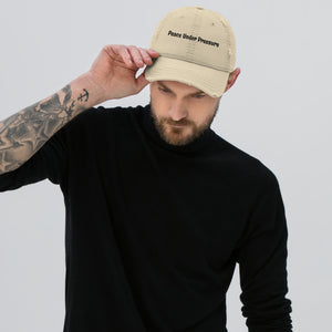 Peace Under Pressure Distressed Dad Hat