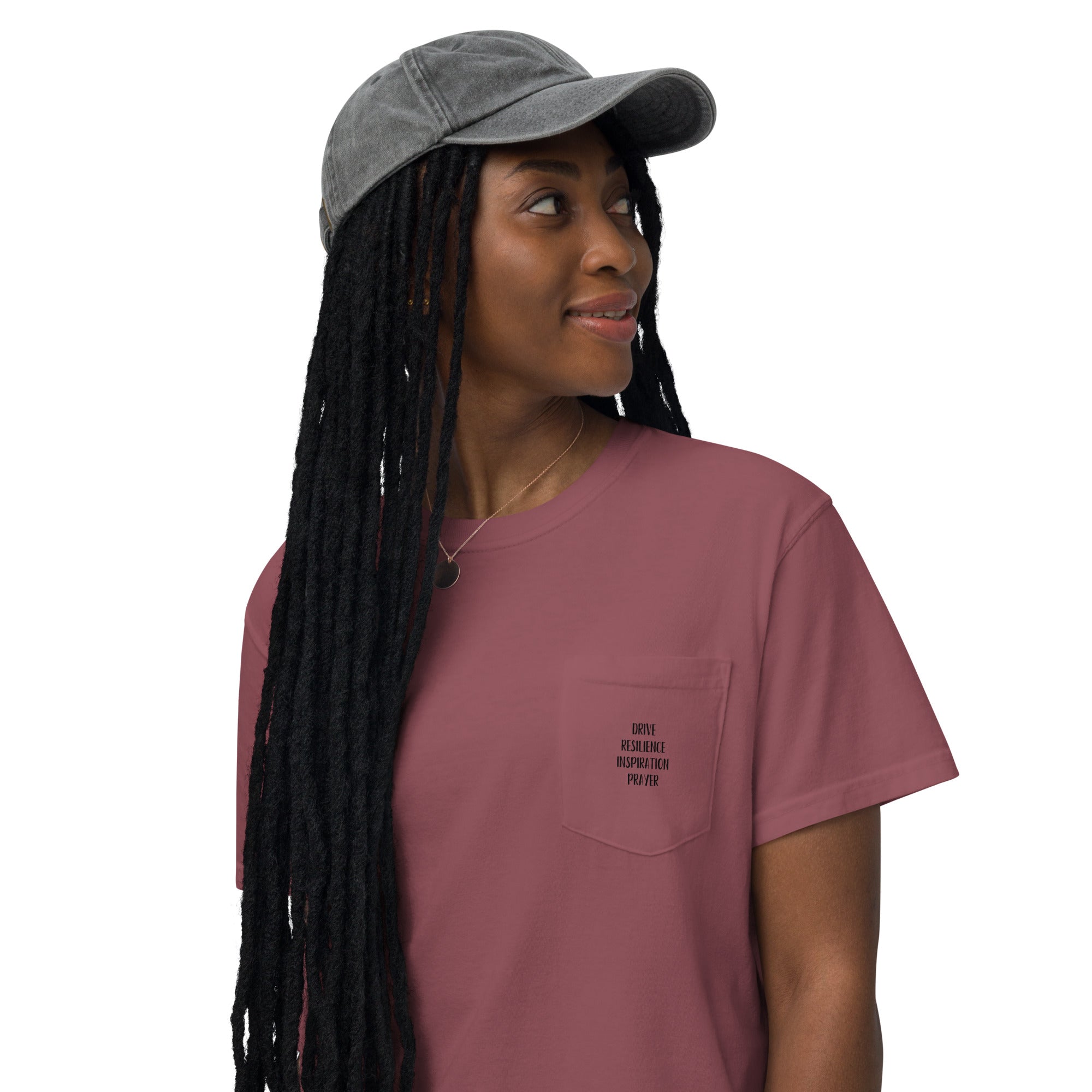 Unisex garment-dyed pocket t-shirt